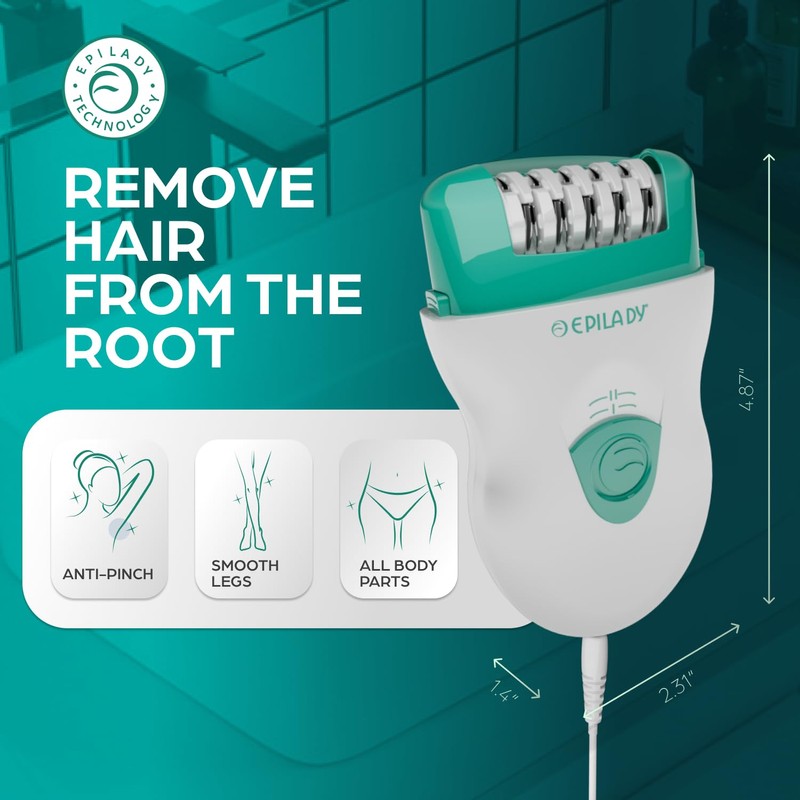 Epilady Speed Corded Electric Epilator for Women, Hair Removal |