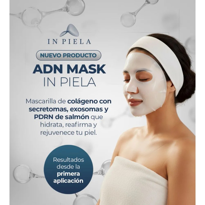 Adn Mask Colageno Con Secretoma, Exosomas Y Pdrn Salmón 4hrs