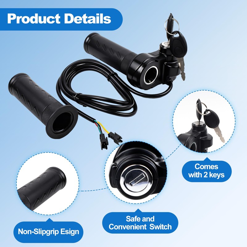 Full Twist Throttle Ridstar Q20 - Electric Bike Throttle Grip
