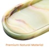 GarnCeilo Natural Marble Decorative Tray, 9.8”x4.4”, Green
