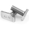 20Pcs M8x20 304 Stainless Steel T-Slot Bolt M8x20mm Bolt T-Shaped