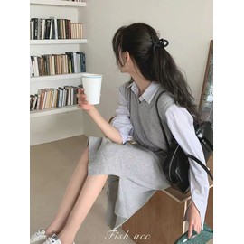 YOOOYOOO Black Hair Claw Clips, Lightweight Big Strong Hold Nonslip Matte Claw Hair Clips for Thick Hair & Thin Hair & Curly Hair, 90's Vintage Jaw Clips for Women & Girls, With Organza Storage Bag