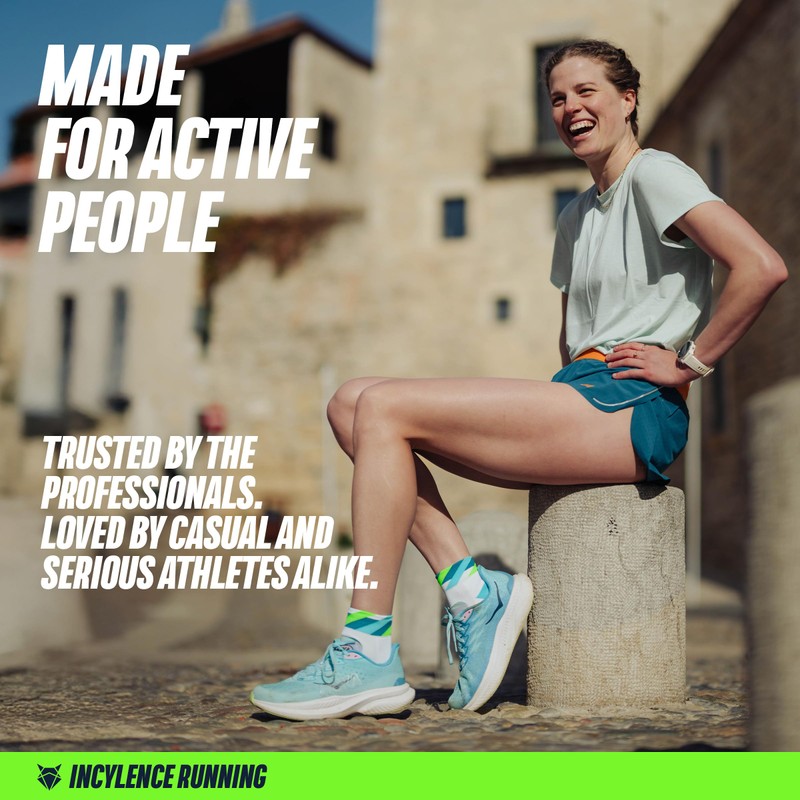 INCYLENCE Running Socks for Men and Women with Light Compression