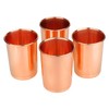Zap Impex Pure Copper Plain Drinking Copper Glass Set of 4