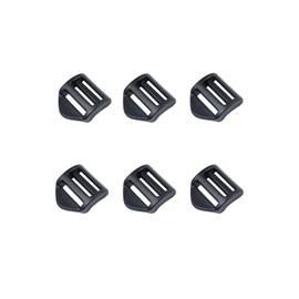 Baikeen Ladder Lock Slider 20mm,25mm,32mm,38mm,50mm Plastic Ladderlock Slider Buckle Ladder Sliders Adjustable Lock Ladder Adjuster for Backpack,Webbing,Straps,Bags (20mm - 6pieces)