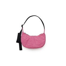 BAGGU Small Nylon Crescent Bag - Azalea Pink