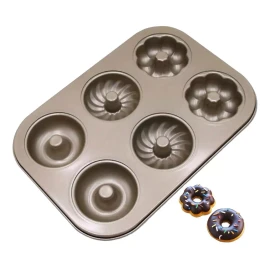 Clicmania Charola 6 Moldes Antiadherente Mini Rosca Dona Panquesillos
