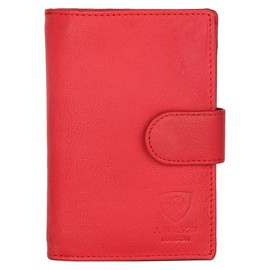 J. Wilson London Ladies RFID Safe Designer Leather Purse Card Women Wallet Zip Pocket Boxed