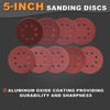 BMOTL 100Pcs 80 Grit Sanding Discs 5 Inch 8 Hole: