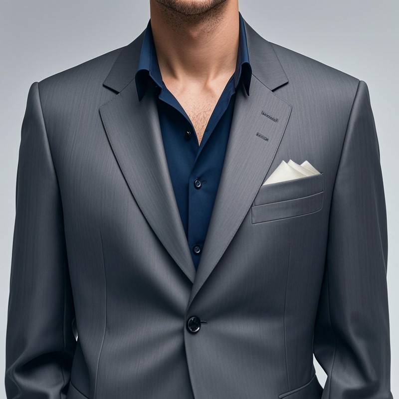 BEWDIO White Men's Pocket Square, Solid Color Boys Handkerchiefs for