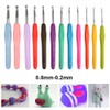 TIMESETL Crochet Hook Set Knitting Needles Set, 12 Pcs Ergonomic