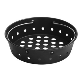 KAMaster Charcoal Basket Carbon Steel Fire Bowl for MiniMax,Small&Medium Bigg Green Eggs,Heavy Duty Enamel Coated Charcoal Ash Basket with Handles,Fire Box Bowls Ash Basket also for JR Kamado Grill