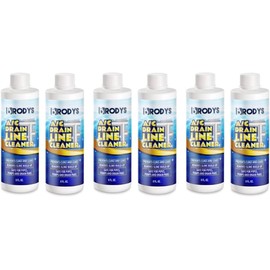 Brodys - A/C HVAC Drain Line Cleaner, 8oz Bottle, (Great to use at home, in the office, at restaurants and large commercial buildings), AC Drain Line Condensate Cleaner (6 Pack)