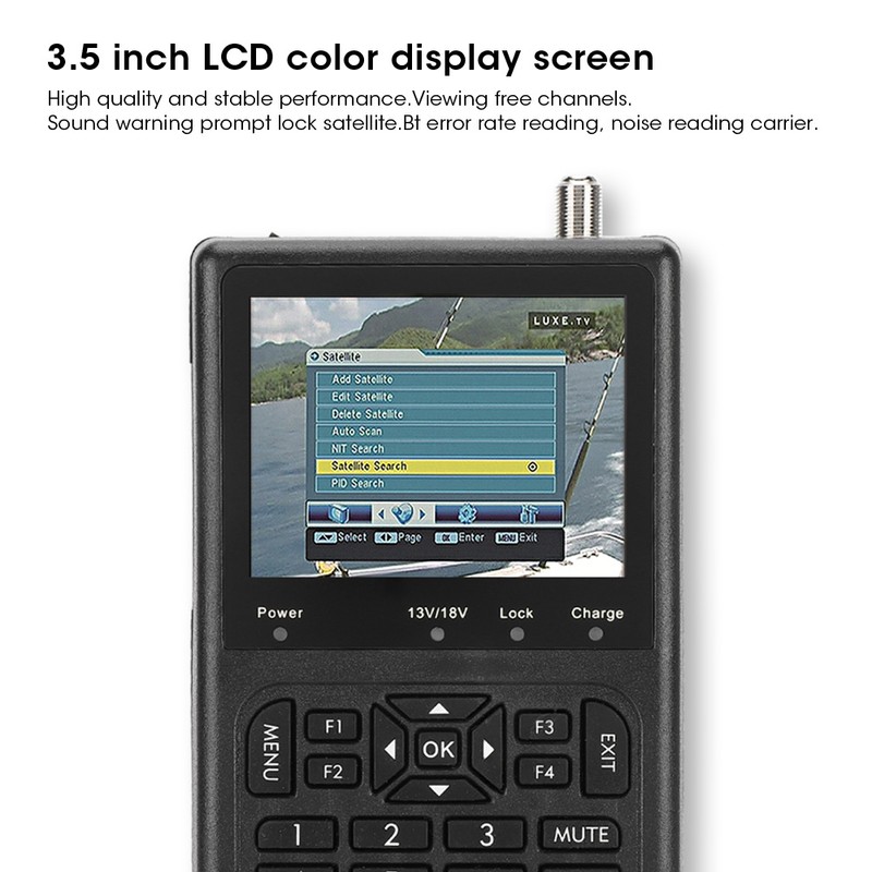 SatLink WS‑6906 Digital Satellite Antenna Search Device Signal Finder 3.5