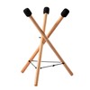 MJFUNTXY Handpan Stand Tongue Drum Bracket, Solid Wood Adjustable Tripod