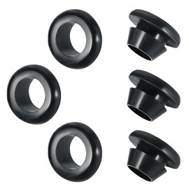 Qrity Pack of 20 Rubber Grommets, Electrical Conductor Seal Ring, Cable Grommet, for Protection of Wires and Cables, ID 12 mm, Installation Diameter 14 mm