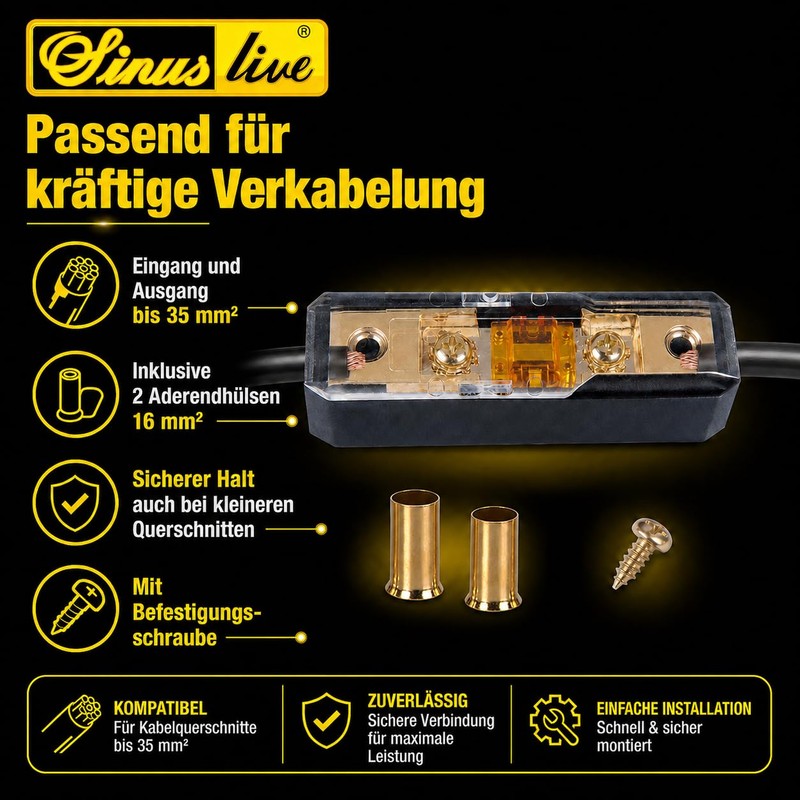 Sinuslive Fuse Holder SH-175 for M-ANL Fuse