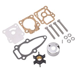 Qiilu 361‑87322‑0 Water Pump Repair Kit Impeller Rebuild Set Replacement for Tohatsu M6B M8B M9.8B 2 Stroke for MFS8A MFS8A2 MFS8A3 MFS9.8A MFS9.8A2 MFS9.8A3 4 Stroke