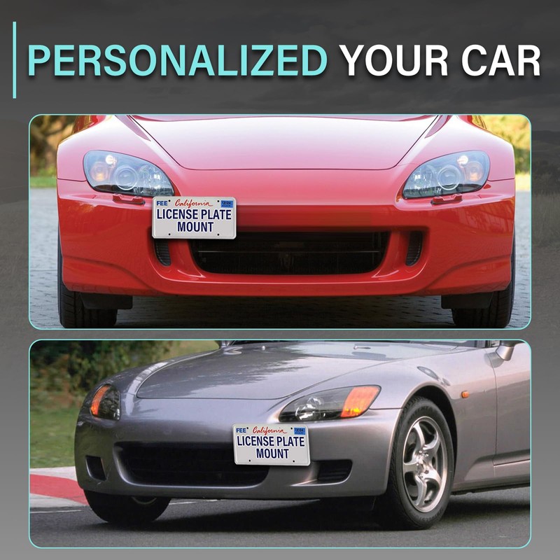 Tow Hook Adapater Do Drill Front License Plate Mounting Bracket