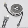 Gourmandies Peanuts Snoopy Lightning Cable Black SNG-743BK