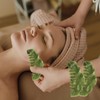ZJIVQO 2pcs Massage Comb Jade Scalp Massage Comb Jade Gua
