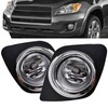 Fog Lights Driving Lamps Replacement for 2009-2012 Toyota RAV4 Clear