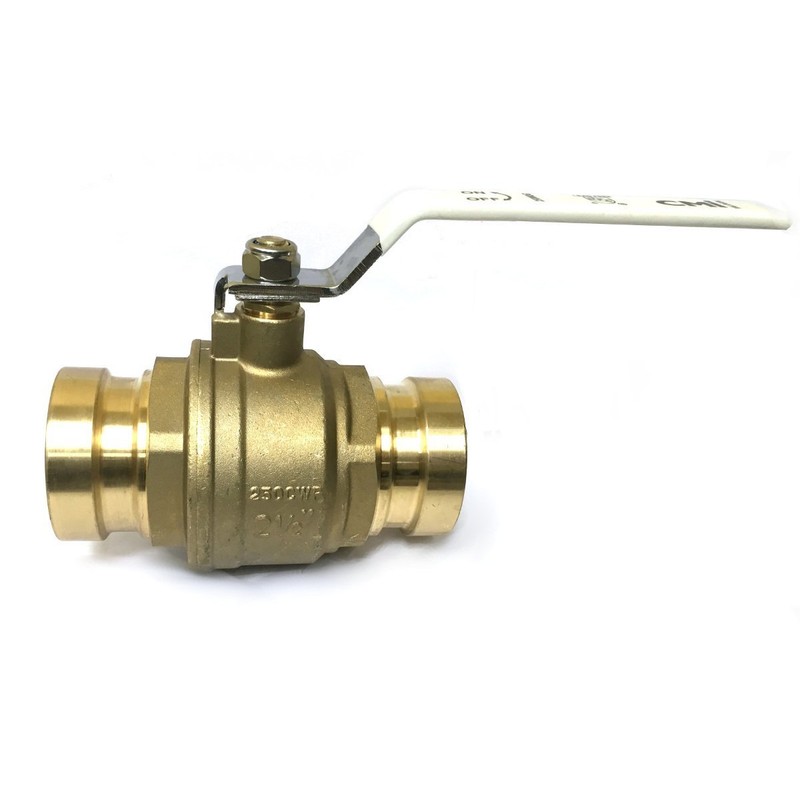 Full Port Brass Press Ball Valve 250 Working PSI with