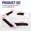 BILLFARO Front Bumper Side Canards,ABS Plastic Front Splitter Fin Body