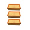 3x Trade-Shop Flat Pleated Filter/Lamellar Filter/Air Filter Compatible with Kärcher