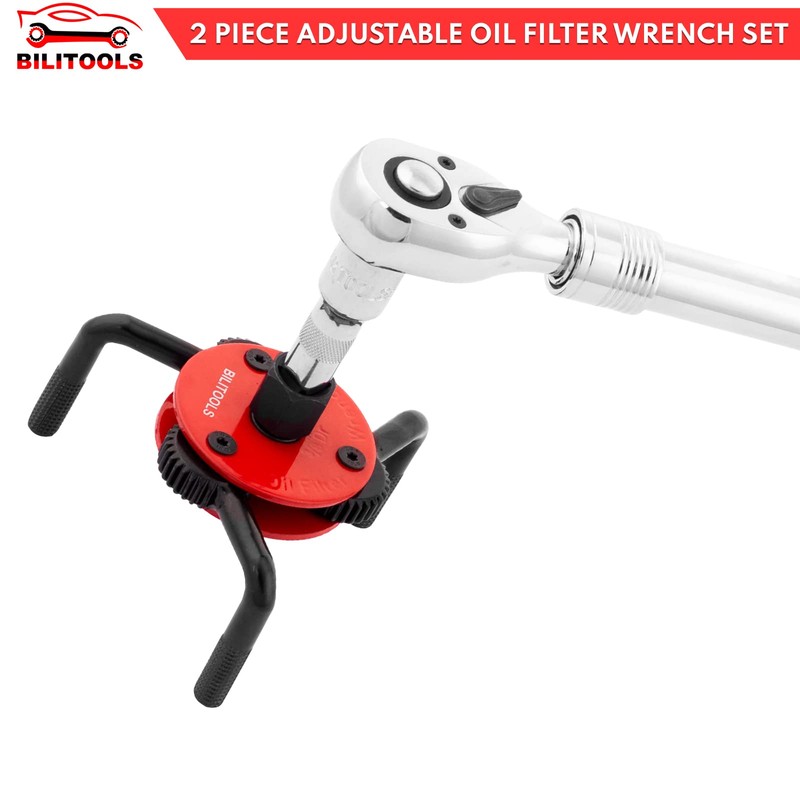 BILITOOLS Oil Filter Removal Tool, Universal Oil Filter Wrench Set