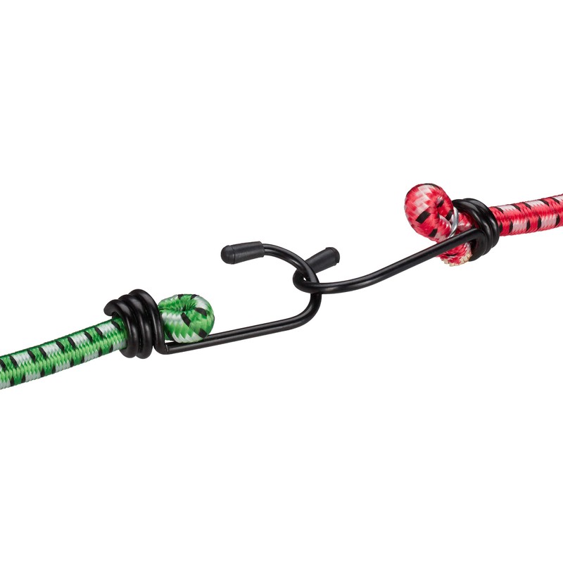 Relaxdays Bungee Cord Set of 12, Elastic Cords for Car