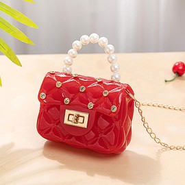 Little Girls Crossbody Purses Toddler Handbag Mini Casual Messenger Shoulder Bag for Kids (B-Red)