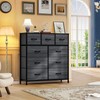 DWVO Dresser with 9 Drawers - Fabric Storage Tower, Organizer
