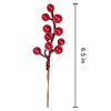 LLZLL 32 Pack Christmas Tree Decorations, Artificial Red Berry Stems