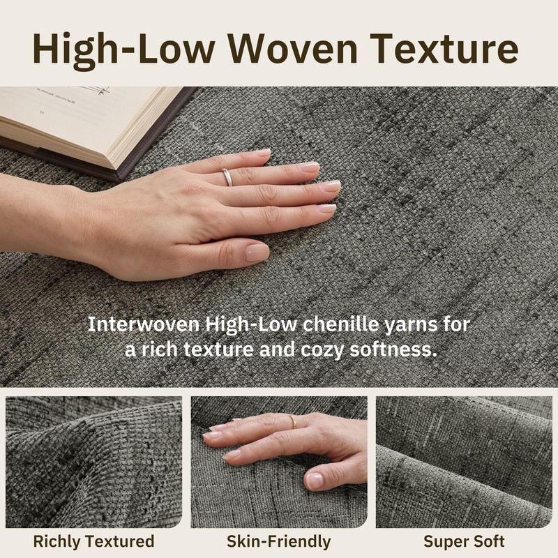 Boucle Weave Couch Cover for Dog Sofa Protector Grey 27.6x59