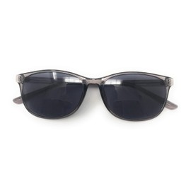 MyUV Women Bifocal Reading Sunglasses Reader Glasses Cateye Vintage Jackie Style For Men Women (Grey, 1.25)