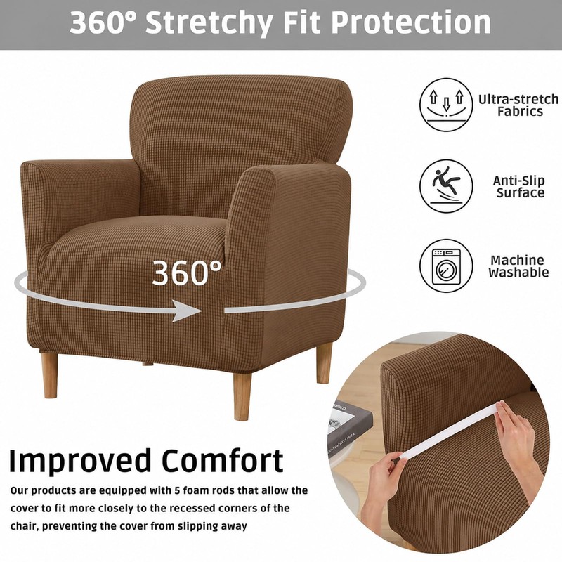 Niuoppy Armchair Covers Slipcovers Banquet, Stretch Sofa Arm Covers, Arm