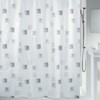 Spirella Textile Shower Curtain Milano Silver 180x180cm