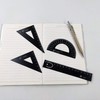 Accod Aluminum Alloy Ruler Set Math Geometry Tool Measuring Ruler