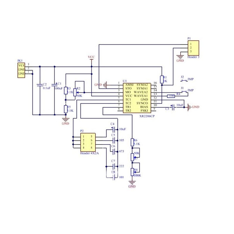 KKHMF XR2206 Signal Generator, High Precision, Function Signal Generator, DIY
