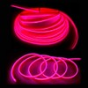 Balabaxer Pink EL Wire Car Kit, 3 m Flexible Neon