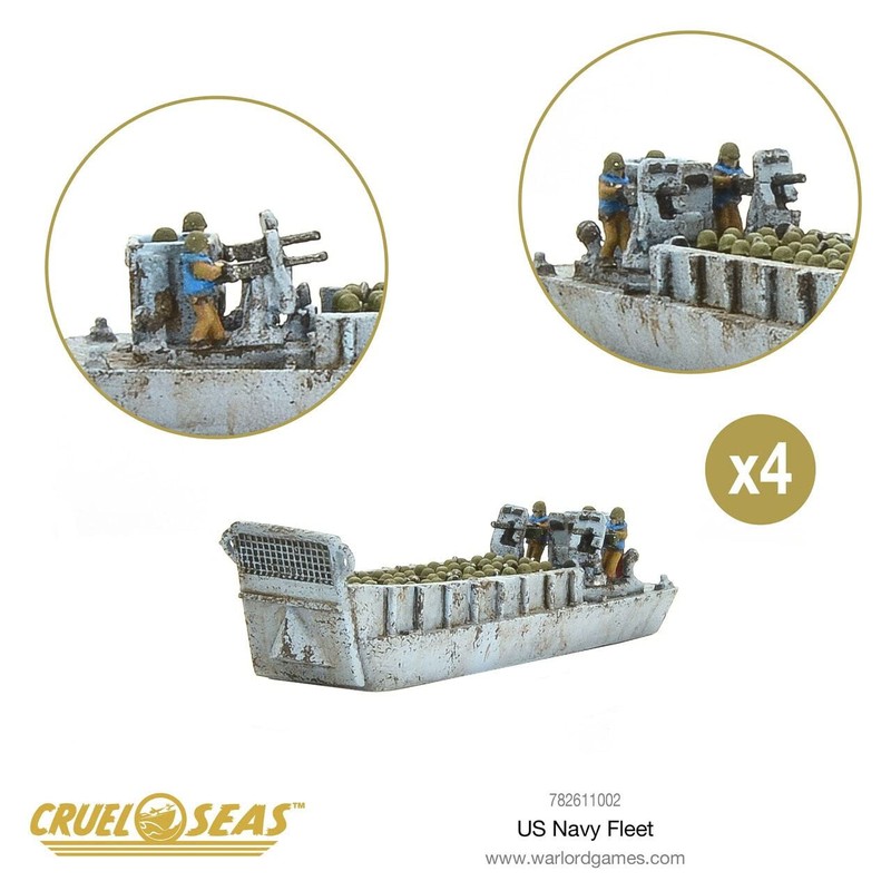 Warlord Cruel Seas US Navy Fleet War Game - 1:300