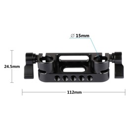 CAMVATE 15mm Dual Rod Clamp for Camera Shoulder Rig