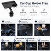 360° Rotating Car Cup Holder Tray for Storage – Universal