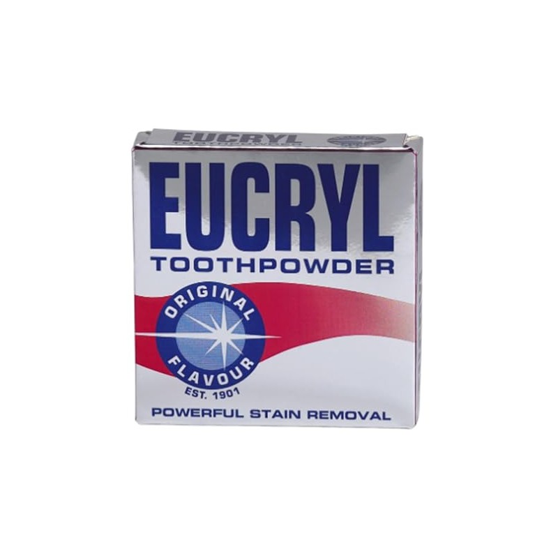 Eucryl Toothpowder Original Powerful Stain Removal 50g by Eucryl
