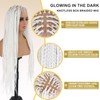 Orgwigs White Glow in the Dark Knotless Box Braided Wig