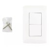 Sanelec Pack 10pzs De Placa 2 Apagadores Toscana Sanelec Blanca
