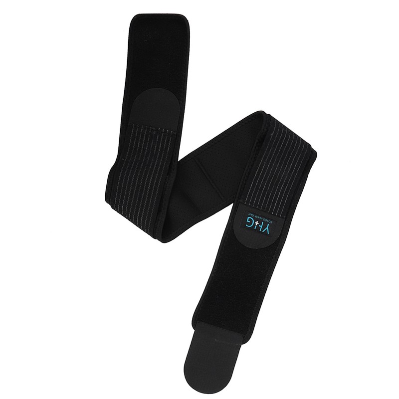 Breathable Adjustable Sacroiliac Lumbar Support Belt Black M
