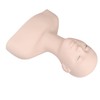 Mannequin Training Head, Silicone Makeup Practice Face Model Practice Makeup