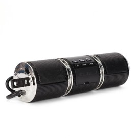 Sistemas de Altavoces Bluetooth para Motocicleta, Altavoces Estéreo Inalámbricos Impermeables para Motocicleta, Barra de Sonido, Montaje en Manillar de 7/8‑1,25", Reproductor de Música MP3(Negro)